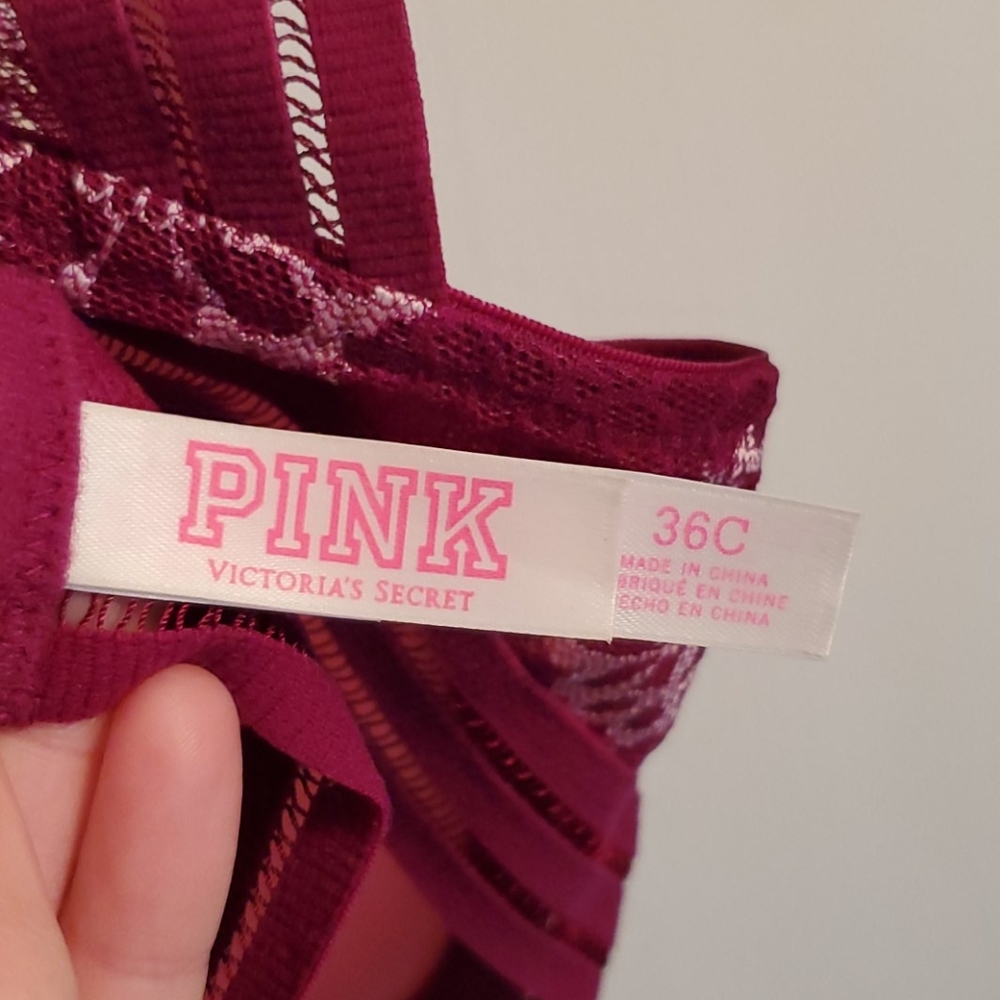PINK Padded Racerback bra - Picture 3 of 5